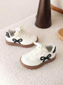 1双童鞋，女童低帮帆布鞋 - 米色 - 查看 1