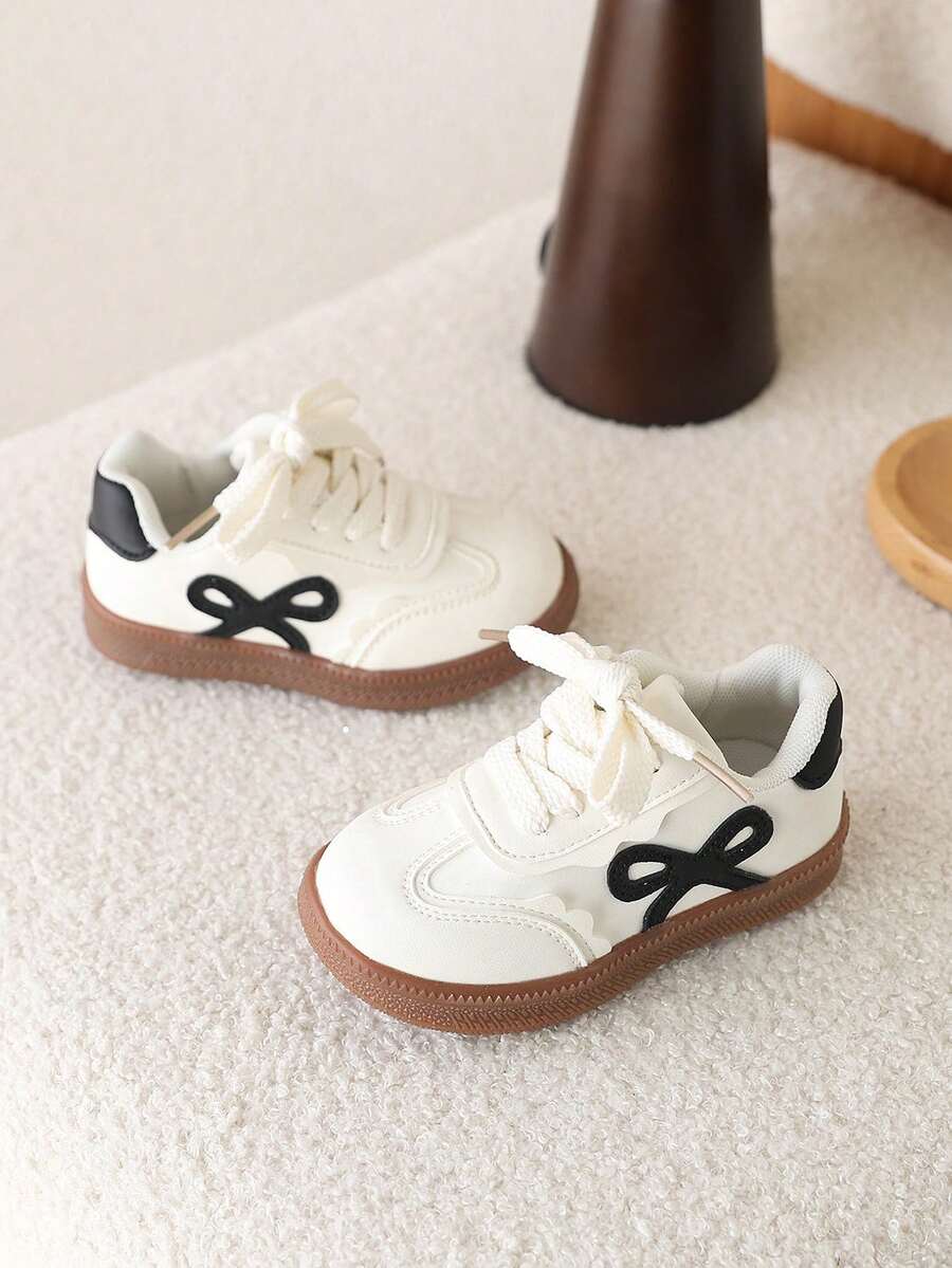 1双童鞋，女童低帮帆布鞋 - 米色 - 查看 1