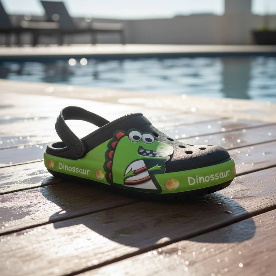 Men Clogs - สีเขียวมะนาว - ดู 1