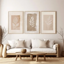 Bộ 3 tranh nghệ thuật đường nét thực vật màu be, tranh in lá cây tối giản, tranh canvas lá phong cách Boho, trang trí tường hiện đại, phù hợp cho phòng khách, phòng ngủ, nhà bếp, ký túc xá, văn phòng, quán cà phê, hành lang, phòng ăn và các không gian trang trí nhà khác, thích hợp cho sinh nhật, lễ tốt nghiệp và các dịp khác, có thể dùng làm tranh canvas treo tường, tranh nghệ thuật dành cho nữ giới thời trang, tranh nghệ thuật trích dẫn truyền cảm hứng, trang trí nhà cửa, tranh treo tường. - Màu be - Xem 10