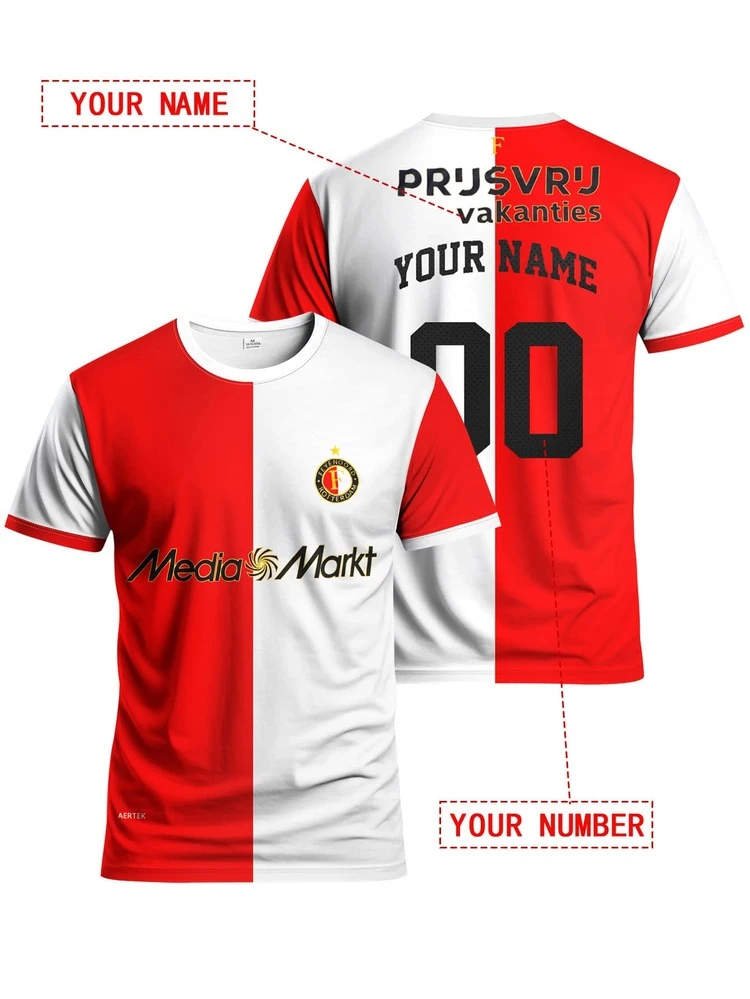 Feyenoord Home Jersey Men's Football Shirt & Customizable Name