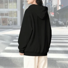 A 380g Pure Cotton Women's Hoodie - A Hoodie With An Chi_Bears  Theme - Suitable For Daily, Home, And Party Wear - Đen và vàng - Xem 4