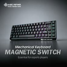 Bàn phím cơ MAGIC-REFINER X68HE, cảm biến Hall kích hoạt nhanh, tốc độ phản hồi 8K 0.125ms, bố cục 60% kiểu Anh, đèn RGB có thể thay nóng, được thiết kế dành cho game thủ. - Nhiều màu - Xem 1