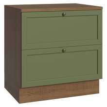 MADESA Baker's Racks - Brown and Green - View 1