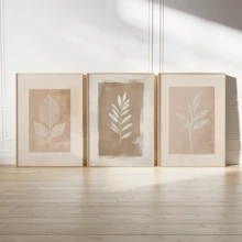 Bộ 3 tranh nghệ thuật đường nét thực vật màu be, tranh in lá cây tối giản, tranh canvas lá phong cách Boho, trang trí tường hiện đại, phù hợp cho phòng khách, phòng ngủ, nhà bếp, ký túc xá, văn phòng, quán cà phê, hành lang, phòng ăn và các không gian trang trí nhà khác, thích hợp cho sinh nhật, lễ tốt nghiệp và các dịp khác, có thể dùng làm tranh canvas treo tường, tranh nghệ thuật dành cho nữ giới thời trang, tranh nghệ thuật trích dẫn truyền cảm hứng, trang trí nhà cửa, tranh treo tường. - Màu be - Xem 6
