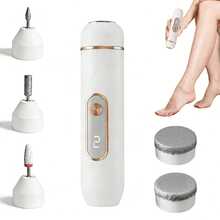 2-in-1 Nagel- und Fußpolierer, fünf austauschbare Köpfe, vollautomatische wiederaufladbare elektrische Fußfeile, Handgehaltener Fußschwielen-Entferner, Fußnagel-Schleifer, multifunktionaler persönlicher Fußpolierer, tragbares Fußkissen geeignet für Zuhause und Nagelstudios, erhältlich in Nagelstudios, ideal als Geschenk, zum Valentinstag und Halloween, 500mAh - Verschiedenfarbig - Übersicht 11