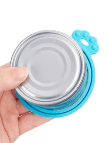 宠物食品罐密封盖，宠物食品勺，多功能食品盖，猫狗食品罐配件，柔软优质，易于清洁，适用于大多数尺寸的罐头，适合旅行、露营、户外活动和家庭使用。宠物主人的日常必备品，也是斋月礼物、生日礼物的理想之选，可赠送给宠物爱好者、朋友和家人。 - 彩色 - 查看 7