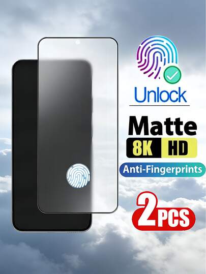 2pcs Matte Ceramic Soft Screen Protector Film [Non-Glass] Compatible With Samsung Galaxy S26 S25 S24 A57 A37 / Compatible With IPhone 17 16 / Compatible With Huawei/Honor / Compatible With Mi 15T/Poco/ Note 15, Fingerprint-Proof, Full Coverage, No White Edges, High Clarity, Easy To Apply With Phone Cases