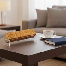 Transparent Cookie Tray, Transparent Macaron Display Plate, Rectangular Cookie Rack, Family Food Display Stand. - Clear - View 8