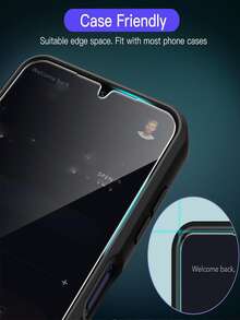 3pcs 9H Hardness Full Coverage Tempered Glass Screen Protector Compatible With Samsung Galaxy S26 S25 S24, /Honor, 15T/Poco/ Note 15, Anti-Fingerprint - Clear - View 12