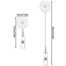 1/4pcs 360 Degree Rotating ID Card Holder, Transparent Pull-Out Card Clip, Rotating Clip-On Badge Reel, Name Tag, ID Card Clip, Badge Reel, Lanyard - Multicolor - View 7