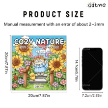 GDTME 温馨时刻：成人及青少年涂色书，以可爱的动物角色展现舒适惬意的时光，是母亲节和父亲节的完美礼物（温馨空间涂色书） - 迷幻氛圍 - 查看 4