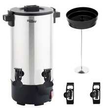 Cafetera Industrial Percoladora 45 Tazas con Doble Dispensador, Acero Inoxidable Adir - Plateado - Ver 7