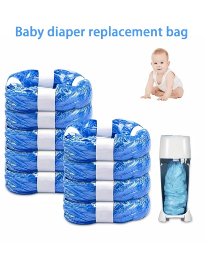 15个装香氛尿布处理袋替换装，适用于Tommee Tippee Sangenic Simple、Angelcare、Genie、Munchkin等品牌，新生儿礼物之选