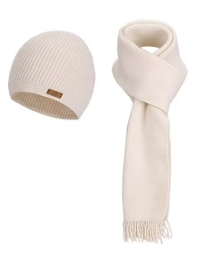 4pcs/2pcs Winter Warm Hat & Scarf Set, Soft & Cold-Resistant Couple Style, Fashionable Knitted Beanie Hat With Ear Protection For Women, Stylish Tassel Design Essential For Cycling And Travel Vacation Outfits - Multicolor - View 15