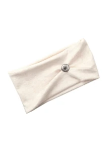 1条Y2K风格宽针织发带，带金属纽扣装饰，弹力防滑发带，适合女性和女孩，是街头服饰、日常穿搭和运动的理想之选，四季皆宜的时尚发饰。 - A - 查看 12