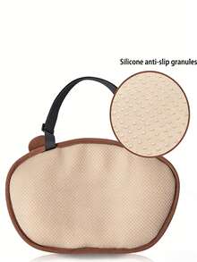 1个儿童汽车座椅头枕，泰迪熊旅行枕，安装简便，舒适睡眠支撑，透气面料，可调节，硅胶防滑颗粒，适用于婴儿车和汽车，婴儿旅行睡眠配件！ - 兒童汽車座椅頭枕 - 查看 10