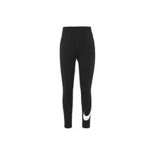 Quần thể thao nữ Nike Sportswear Classics cạp cao, dáng ôm, có họa tiết in ở gấu quần, màu đen. - màu đen - Xem 14