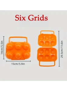 Shock-Resistant Portable Egg Storage Box - Plastic Egg Organizer With Dividers, Multi-Capacity Suitable For Home, Camping, Picnic - Egg Carton, Makeup Sponge Box, Practical Kitchen Gadget (For Eggs And Small Items) - Multicolor - View 6
