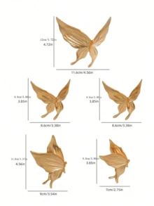 5 chiếc bướm trang trí treo tường mạ vàng và bạch kim, làm thủ công từ nhựa ABS, thích hợp trang trí phòng khách, phòng học, cửa hàng, tiệc tùng và các dịp lễ kỷ niệm. - Nhiều màu - Xem 8
