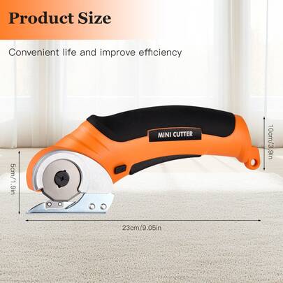  Cloth Cutter Copper Cordless Scissors With Safety Lock For Fabric, Cardboard, And Leather Cutting