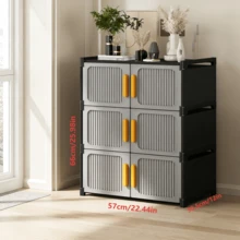 多层鞋架，简约布艺鞋柜，多层收纳架，大容量防尘家用鞋架，易于组装落地式防尘鞋架，卧室和宿舍的理想家居收纳架，适用于运动鞋、高跟鞋、靴子、鞋盒 - 彩色 - 查看 17