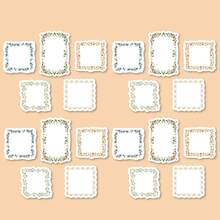 20pcs/Pack Embossed Floral Border Decorative Paper, Suitable For Scrapbooking, DIY Card Making, Paper Crafts, Journals, Notebooks, Back To School Essentials - 1 Package - View 11