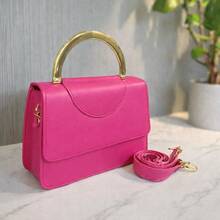 Sophisticated Wedding Mini Clutch Handbag And Crossbody Bag - 玫紅色 - 查看 1