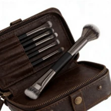 2-In-1 Dual-Ended Blush Brush, Contour Makeup Brush, U-Shaped Nose Contour Brush, Highlighter Brush - Multicolor - View 5