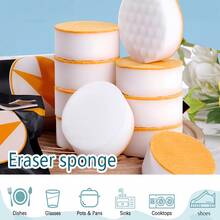 Sponge Eraser Shoe Cleaning Eraser Shoe Sponge Eraser Rubber Eraser Household Magic Sponge Eraser Rubber Sponge Eraser Rubber Sponge Cleaner Multi-Purpose Kitchen Cleaning Block Kitchen Cleaning Sponge Dishwashing Sponge For Cleaning Dishes, Teaware, Cups And Tea Stains Magic Cleaning Agent Cleaner Multi-Purpose Shoe Cleaning Agent - Multicolor - View 6