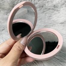 Christian Dior Pink Heart-Shaped Handheld Mirror/Compact Makeup Mirror - Pink - View 2