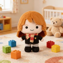 9.45英寸/24厘米哈利波特系列毛绒玩偶赫敏玩偶，可爱卡通造型，生日礼物，电影和电视剧灵感收藏品 - Hermione - 查看 5