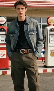 Coach 1pc Unisex 38mm Adjustable C-Shape Buckle Logo Belt, Black/Dark Saddle Brown CQ013 QBLVW - Black - View 2