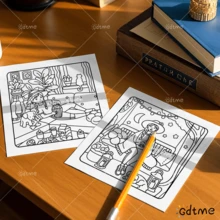 GDTME Girl's Moments: A Coloring Book Capturing The Essence Of A Girl's Life, Presenting Authentic And Beautiful Scenes. Suitable For Teens And Adults, Size 7.9x7.9 Inches, Perfect Gift For Holidays, Birthdays, Mother's Day And Father's Day - Girl's Diary 2 - View 6