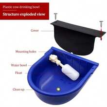 1pc Fully Automatic Pet Water Dispenser, Livestock Drinking Machine With Stable Water Level Design, Suitable For Over 6 Types Of Animals Including Cows, Sheep And Dogs, Very Convenient Pet Supplies