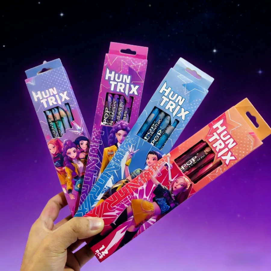 1 Box Random K-POP Anime "Witch Hunter" Peripheral Anime Accessories, Sketch Pens, Writing Pencils, Holiday Gift (Packaging Style Random) - A - View 1