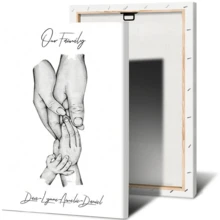 1 Stück minimalistischer benutzerdefinierter Poster Druck, Baby Hand Name Leinwand Gemälde, Wandkunst Leinwand Aufhängung, ohne Rahmen, Wohnzimmer, Schlafzimmer, Inneneinrichtung Materialien, Valentinstag Geschenke, ideale Frühlings Geschenk Leinwand, ohne Rahmen - Verschiedenfarbig - Übersicht 54