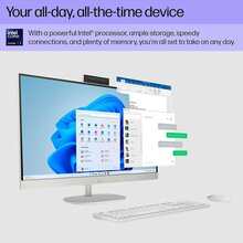 HP 27" FHD Touchscreen All-In-One Desktop |  Core Ultra 7 255U | 32GB DDR5 RAM | 1TB SSD | Windows 11 Home | White - View 2