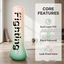 1.5m Inflatable Punching Bag PVC Boxing Training Sandbag Adjustable Weight Freestanding Punch Bag For Practicing Karate - Multicolor - View 5