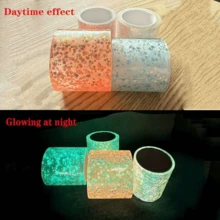 发光纳米橡皮泥挤压玩具、吹泡泡奶油史莱姆DIY、夜光纳米胶带、计划本套装、夜光胶带套装、节日派对最佳礼物（含配件） - 彩色 - 查看 4