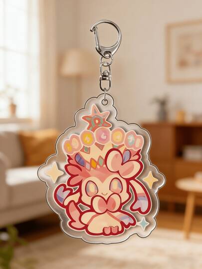 Acrylic Keychain Anime Peripheral Personalized Backpack Pendant (Random 2 Styles) - Cute Accessories For Gamers & Bag Charm Lovers, Suitable For Party Favors & Collection(Contains Duplicate Items)