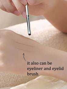 4支/2支眼影刷,眼部细节刷,眼睑化妆刷,眼部化妆刷,尼龙毛耐磨塑料手柄,精准描绘眼部细节,迷你刷头眼影刷,适合专业化妆师、初学者,圣诞礼物 - 黑色 - 查看 8