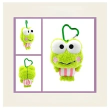 SANRIO 3.15-Inch Basic And 4.33-Inch Plush Frog Cartoon Keychain Pendant, Officially Licensed By , Cute Soft Mini Plush Ornament For Backpacks, Bags, Totes - Suitable For Children, Teens, Fans And Collectors - Multicolor - View 6