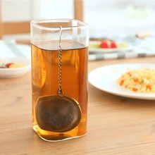 不锈钢调味滤网，茶球形，适用于汤、炖菜和烹饪，细密网眼设计释放香气，方便使用的厨房工具，可用于过滤香草、香料和茶叶。 - 彩色 - 查看 4