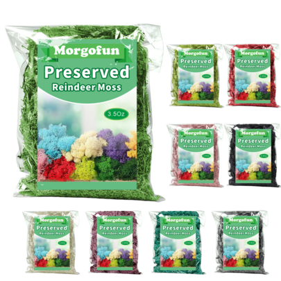 人造仿真驯鹿苔藓，手工装饰苔藓，适用于工艺品、盆栽植物、DIY