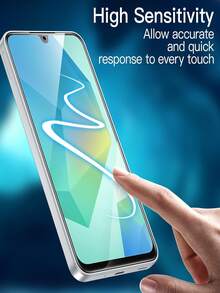 3pcs 9H Hardness Full Coverage Tempered Glass Screen Protector Compatible With Samsung Galaxy S26 S25 S24, /Honor, 15T/Poco/ Note 15, Anti-Fingerprint - Clear - View 10