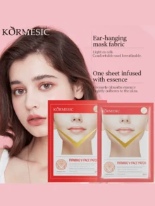 1 Pack V-Shaped Face Mask, Lifting & Firming, Reduces Double Chin, Collagen Infused, Gentle Skincare, Easy To Use, Portable Facial Care Tool - Multicolor - View 7