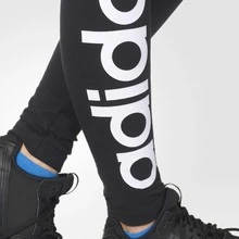 adidas 運動緊身褲緊身褲休閒褲 女款 - 黑色 - 查看 5