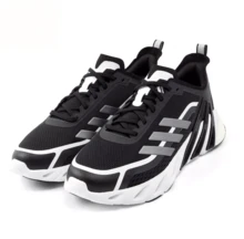 Adidas 男鞋女鞋新款休閒運動跑步鞋 - 黑色/銀色 - 查看 2