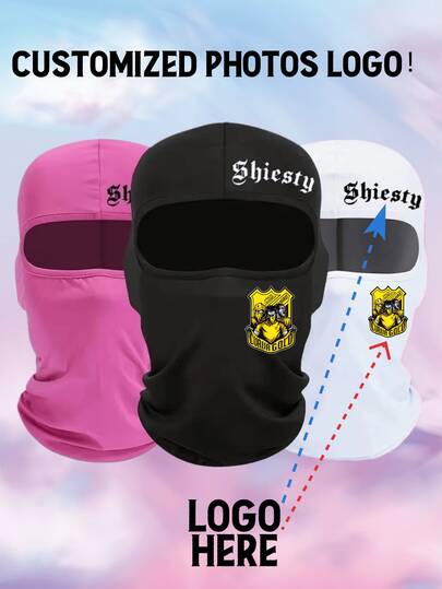 Outdoor Sports Men And Women Cycling Headgear, Face Protection, Warm Hat, Helmet Liner, Quick Drying Bicycle Face Mask, Windproof Scarf, Customized Photo Logo